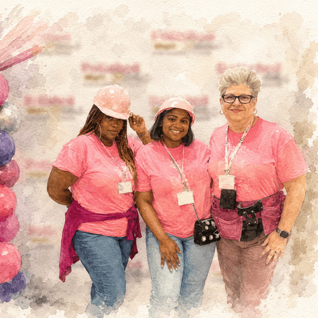 Working with a client in Chicago at a festival helping black & brown girls.